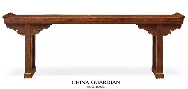 中國嘉德2018秋拍精品導覽 | 金玉滿堂 黃花梨如意云紋翹頭案