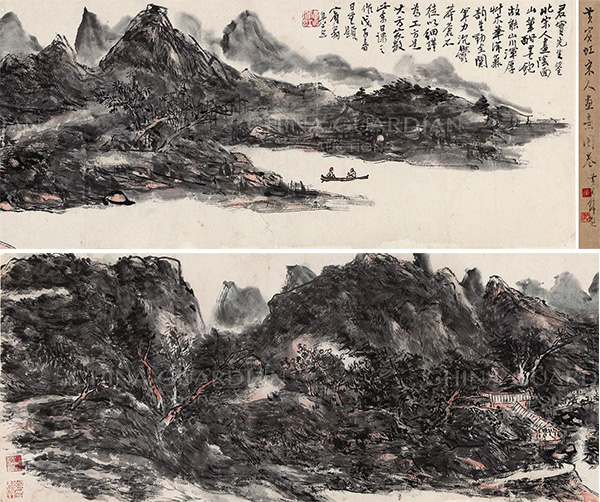 中國嘉德2019春拍精品導覽 | 蒼潤渾厚 如行夜山——黃賓虹致張君實《宋人畫意圖》卷