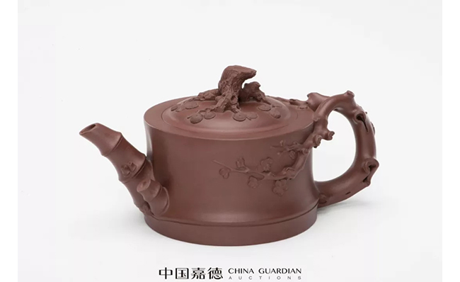 中國嘉德2019春拍精品導(dǎo)覽 | 拍賣市場上首見的顧景舟制綠泥合菱壺