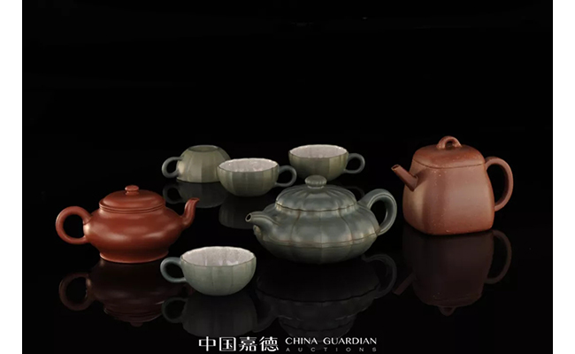 中國嘉德2019春拍精品導(dǎo)覽 | 拍賣市場上首見的顧景舟制綠泥合菱壺