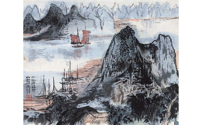 中國(guó)嘉德2019春拍精品導(dǎo)覽 | 氤氳沉郁，氣象萬(wàn)千——陸儼少致劉旦宅《山水冊(cè)》