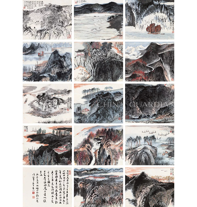 中國(guó)嘉德2019春拍精品導(dǎo)覽 | 氤氳沉郁，氣象萬(wàn)千——陸儼少致劉旦宅《山水冊(cè)》