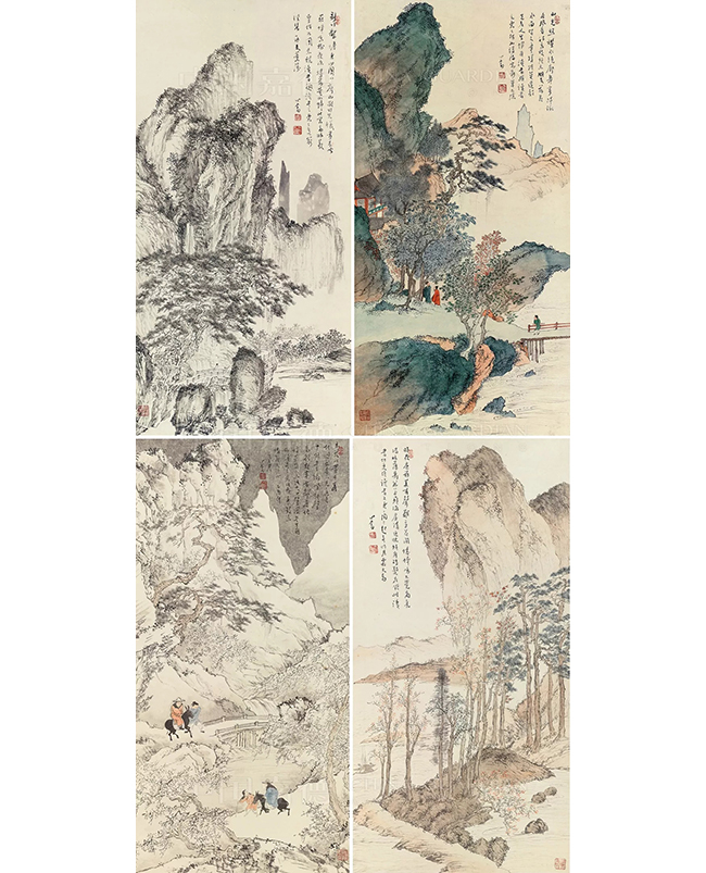 中國(guó)嘉德2019秋拍 | 讀書之樂四時(shí)有 江山為助筆縱橫——溥儒《四時(shí)山水》