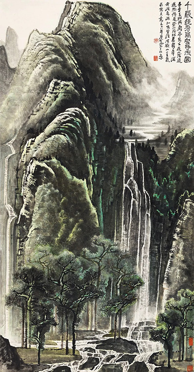 各專場異彩紛呈！李可染1.265億元《千巖競秀萬壑爭流圖》閃耀大觀夜