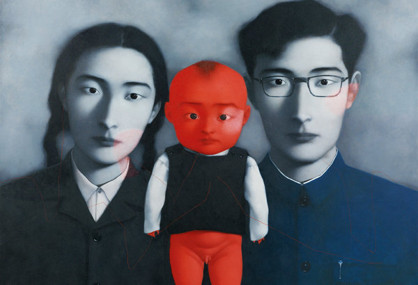嘉德通訊119期·拍場擷珍 張曉剛《血緣：大家庭1號(hào)》驚艷亮相嘉德春拍