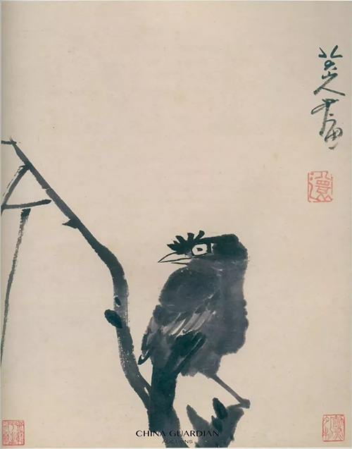中國嘉德2018秋拍精品導(dǎo)覽 | 劫灰外物，逸氣橫生——泰山殘石樓舊藏朱耷《墨鴨圖》