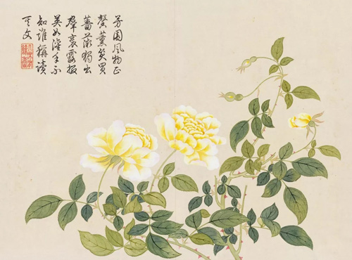 中國(guó)嘉德2018春拍精品導(dǎo)覽 | 燦爛富貴 廟堂氣象：乾隆御題錢維城《花卉冊(cè)》