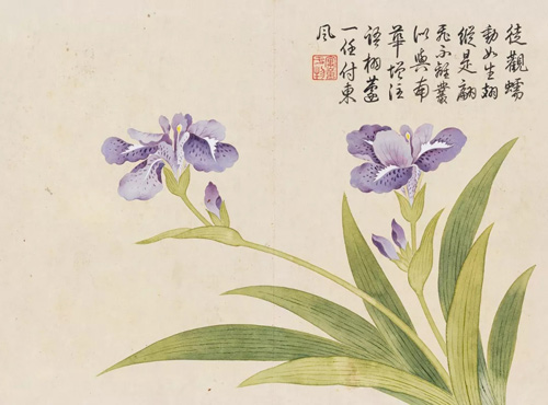 中國(guó)嘉德2018春拍精品導(dǎo)覽 | 燦爛富貴 廟堂氣象：乾隆御題錢維城《花卉冊(cè)》