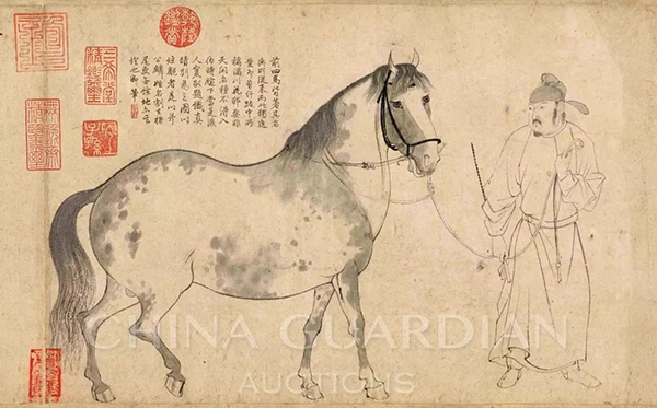 中國(guó)嘉德2019春拍精品導(dǎo)覽 | 天閑法度 院體圭杲——于非闇《五馬圖》、《照夜白》合卷