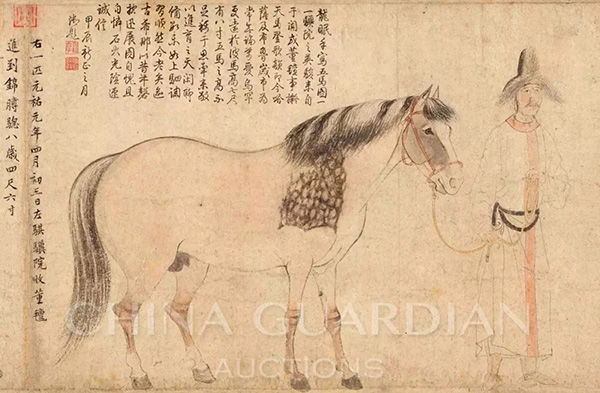 中國(guó)嘉德2019春拍精品導(dǎo)覽 | 天閑法度 院體圭杲——于非闇《五馬圖》、《照夜白》合卷
