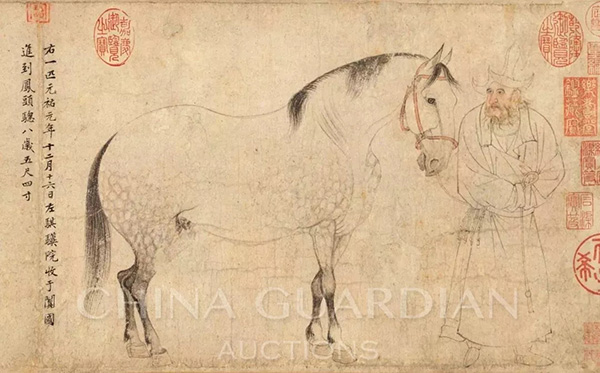 中國(guó)嘉德2019春拍精品導(dǎo)覽 | 天閑法度 院體圭杲——于非闇《五馬圖》、《照夜白》合卷