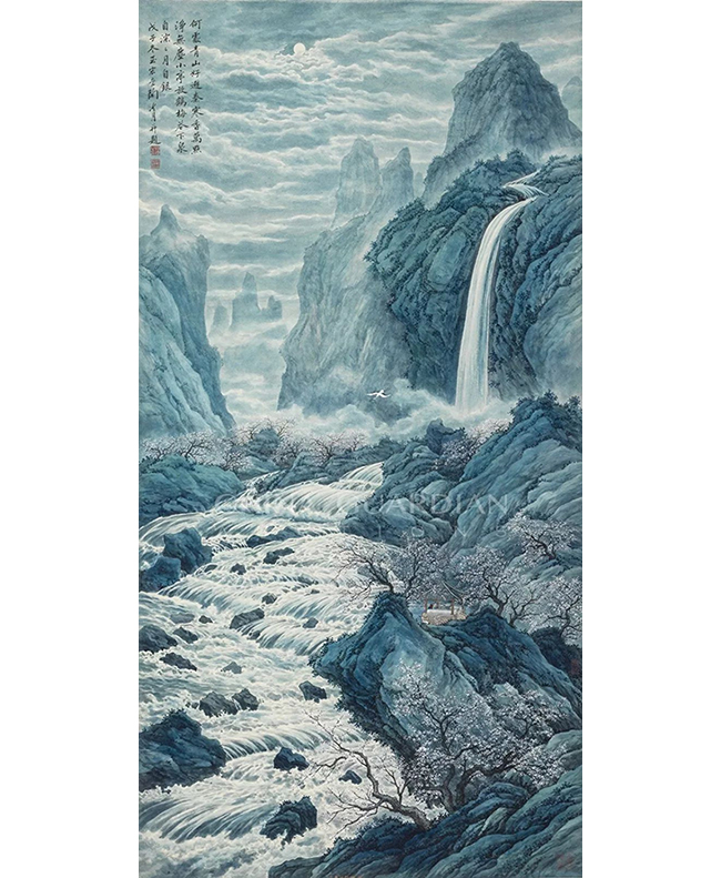 中國(guó)嘉德2019春拍精品導(dǎo)覽 | 冷月寒云 桃源仙境——陶冷月《桃源夜月》