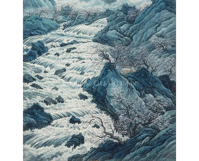 中國(guó)嘉德2019春拍精品導(dǎo)覽 | 冷月寒云 桃源仙境——陶冷月《桃源夜月》